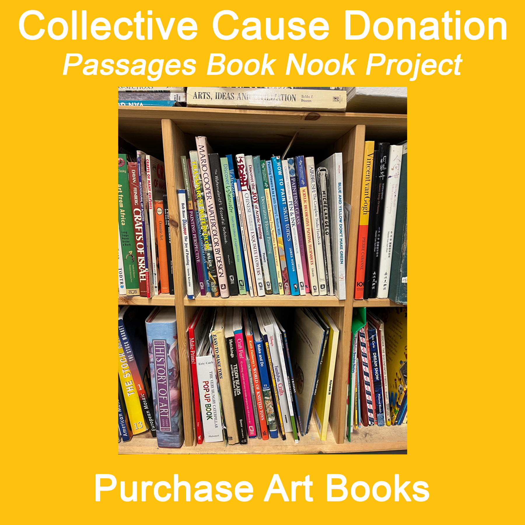 Collective & Passages Book Nook – Donation For Art Books – KHAC